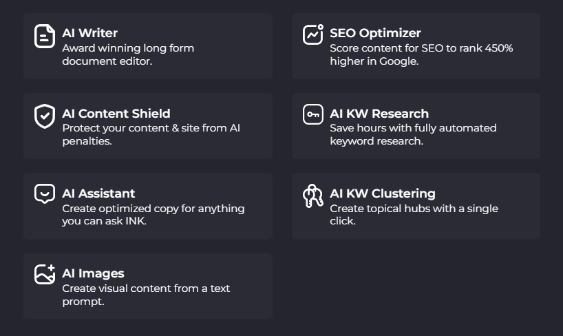 INK Editor Tools feature