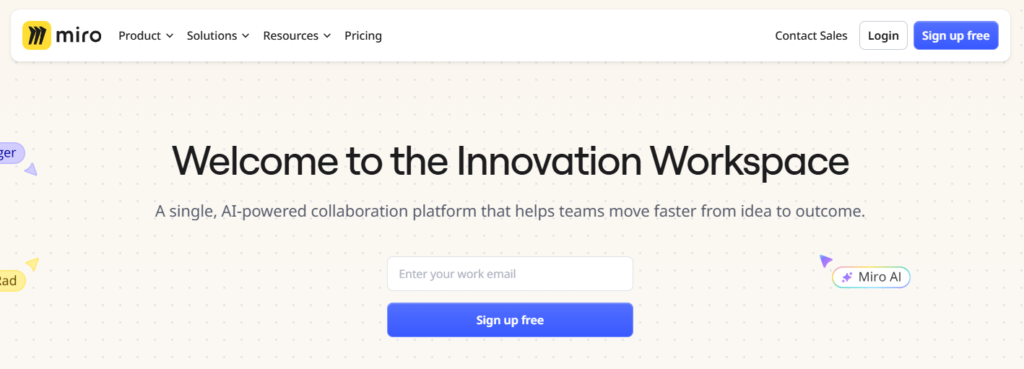 Miro Best ai tool for product launch planning