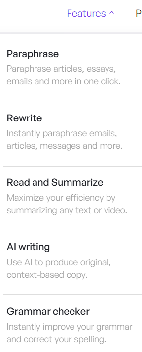 Wordtune tool